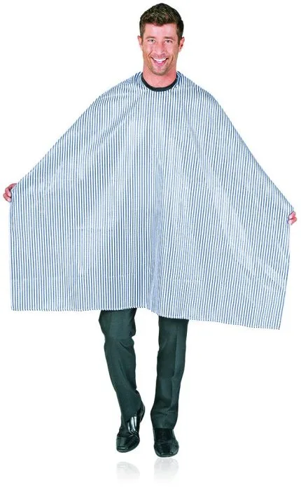 Betty Dain Seersucker Barber Cape White