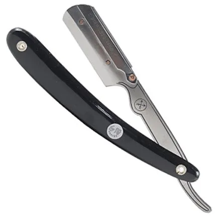 Parker Swing Lock Barber Razor Resin Handle Black