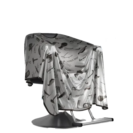 Barber Flow Styling Cape - Pro Barber Silver