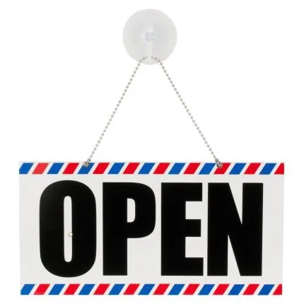 Scalpmaster Open/Closed Sign