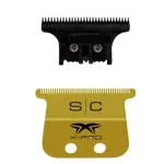 StyleCraft  Gold X-Pro Wide Trimmer Blade Set w/ Black Diamond Cutter