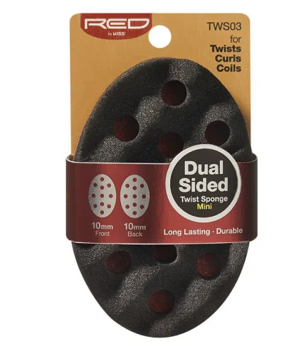 Kiss Red Dual Sided Twist Sponges - Mini
