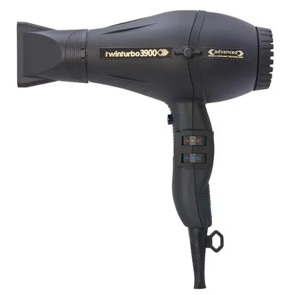 Twin Turbo Advanced Ceramic Ionic Dryer Black Watts