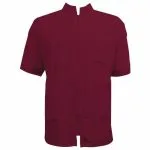 Vincent Barber Jacket China Collar Burgundy