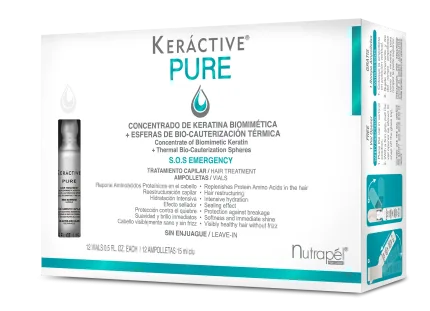 Nutrapel Keractive Pure Leave-In Treatment Vials (12pc/0.5oz)