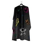 Barber Flow Styling Cape - Graffiti Black