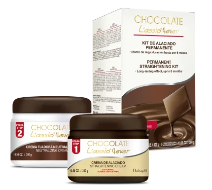 Nutrapel Chocolate L'assio 4ever Permanent Hair Straightening Kit