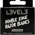 L3VEL 3 Platinum Double Edge Razor Blades - 100 Blades