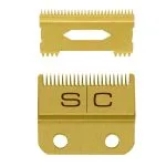 StyleCraft Clipper Blade w/ Gold Titanium Fade Blade & Slim Deep Tooth Gold Titanium Cutter