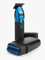 BaBylissPro LimitedFX Trimmer & Double Foil Shaver Set - Black/Blue - Image 4