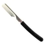 Parker Director Push Carriage Non Folding Barber Razor - Black/Chrome