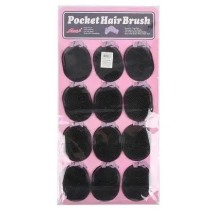 Magic Pocket Hair Brush Black Small 12/CD